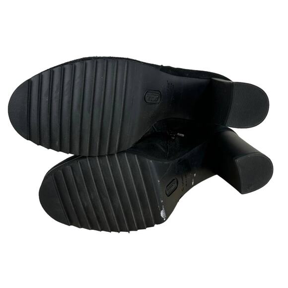 La Canadienne NWOB Mila Waterproof Suede Bootie Dual Side Zip Black Size 7.5M - Picture 8 of 10